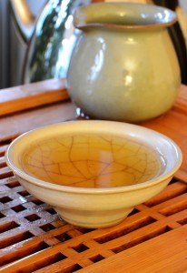 Yiwu Puer tea in the cup